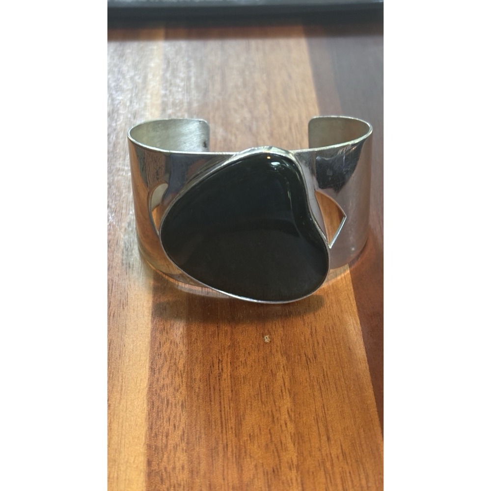 Massive Jay King Desert Rose Trading sterling silver gemstone wide cuff bracelet